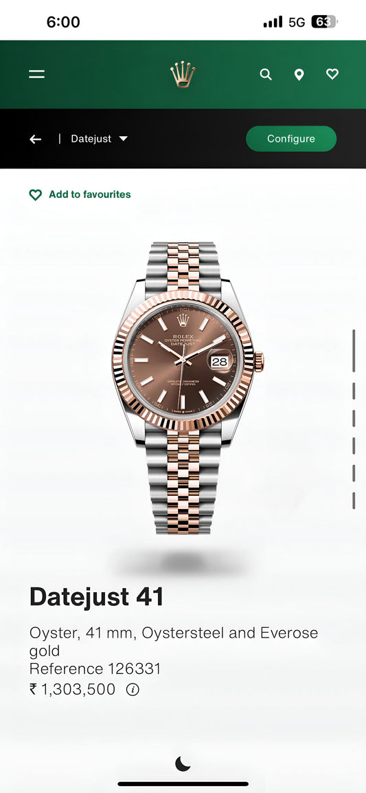 TIMELESS ICON IS ELEGANCE, ROL.EX DATEJUST CHOCOLATE BROWN