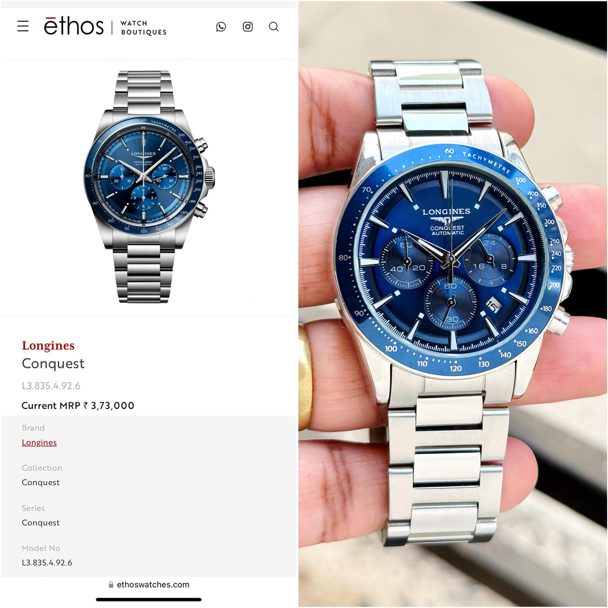 Lon.gines Conquest Chronograph