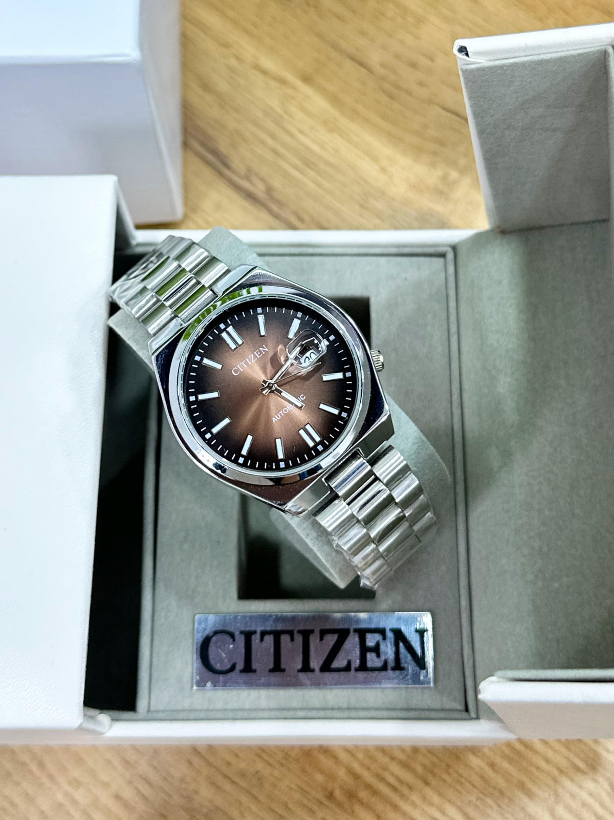 ALL TIME HOT SELLING! CITIZEN TSUYOSA BROWN DIAL