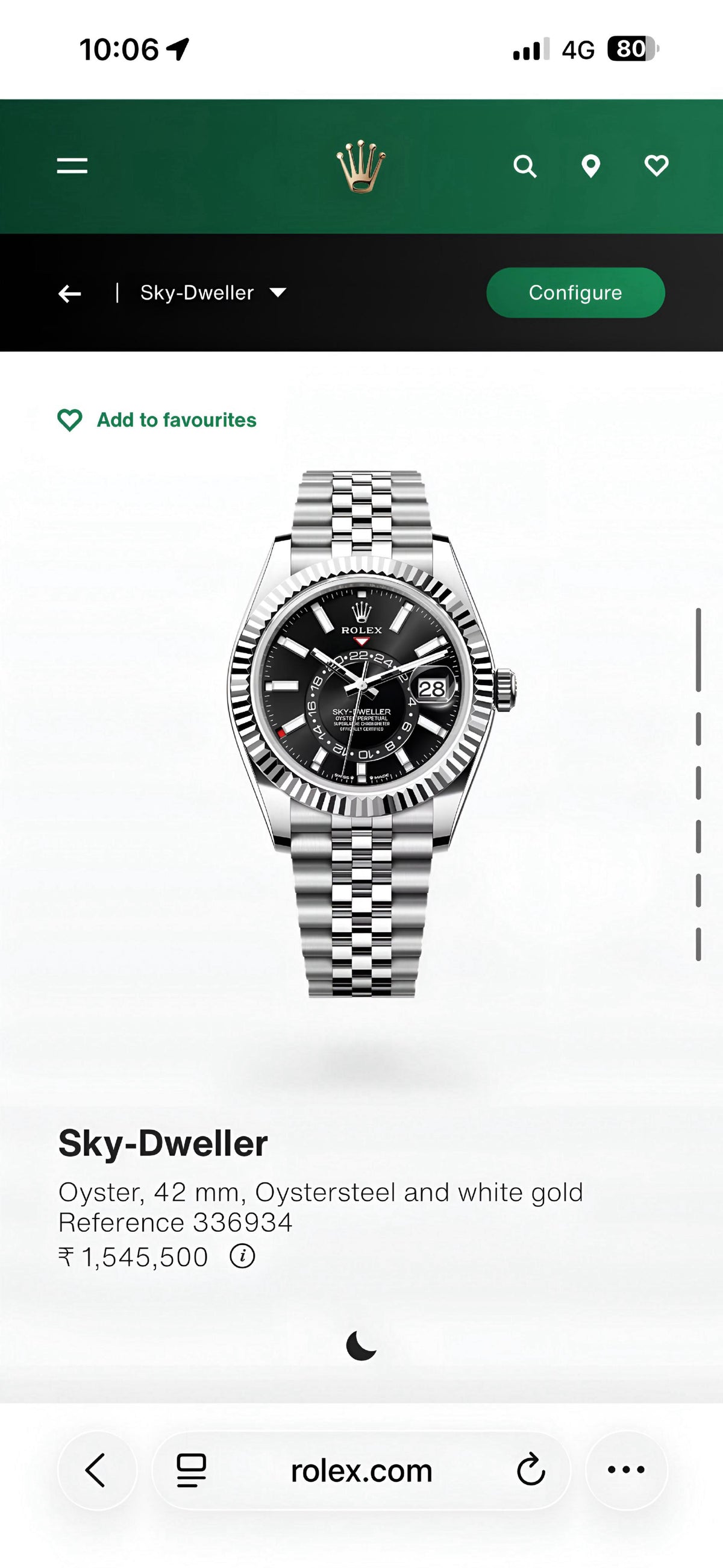 Rol.ex Premium Sky-Dweller Catalog Model