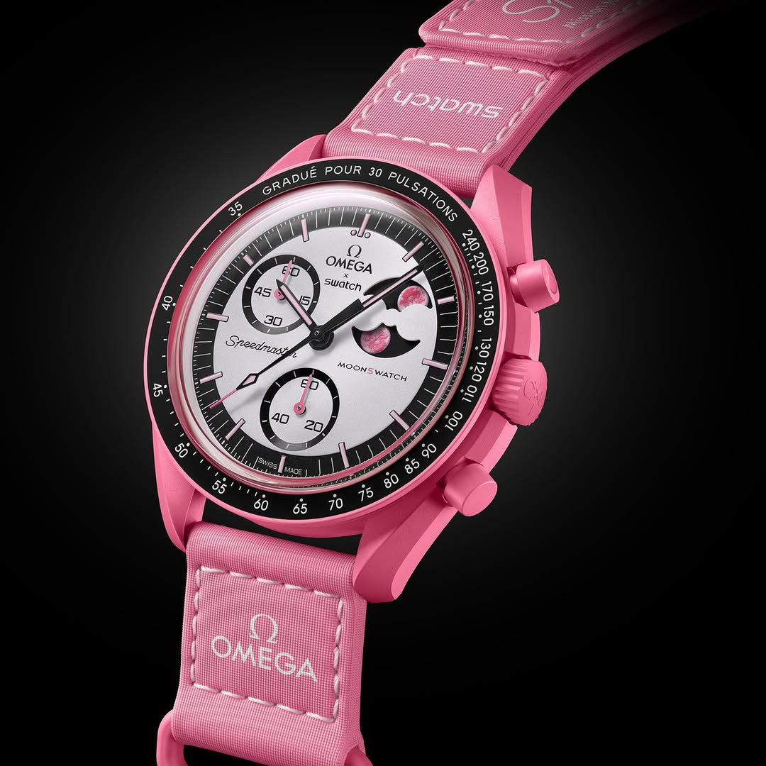 OM.EGA SWATCH PINK MOON