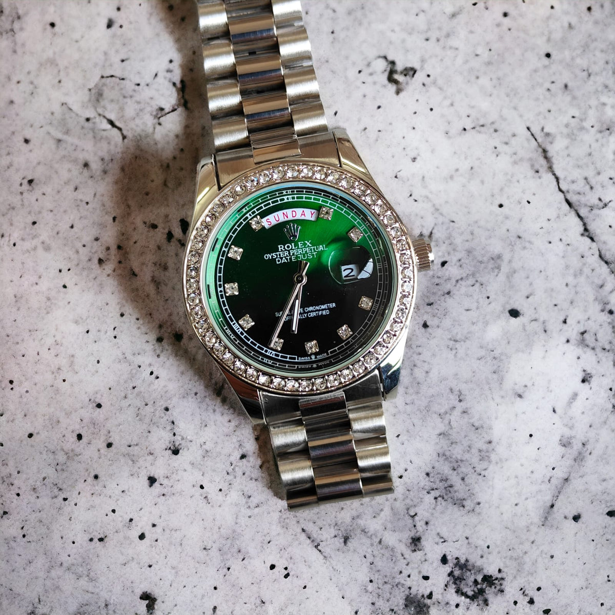 Rol.ex Oyster perpetual Day Date Diamond 40 Battery