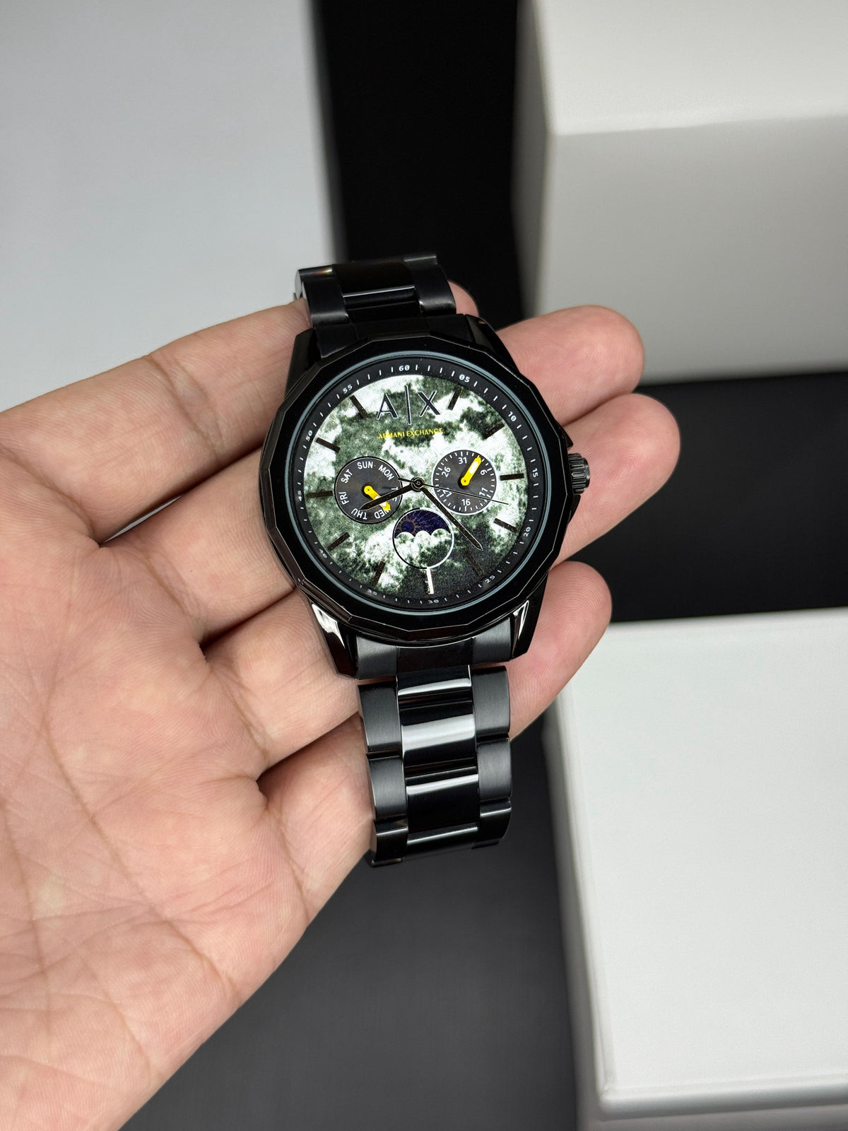 ARMANI_EXCHANGE Z BLACK SUN MOON DIAL AX1738