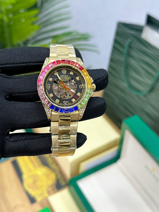 ROL.EX DAYTONA RAINBOW OPEN HEART