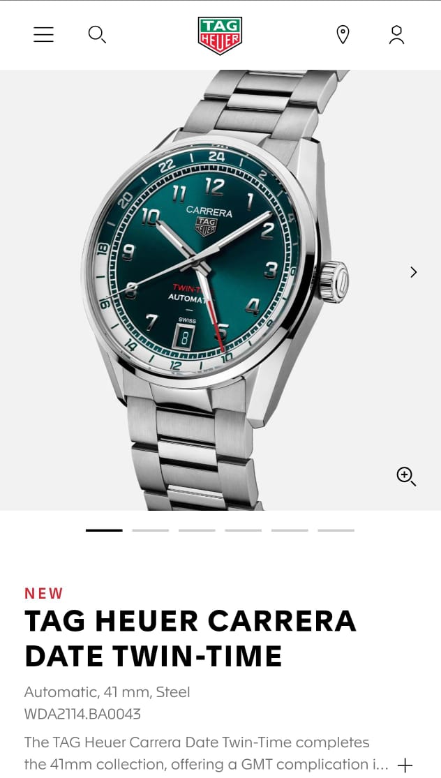 NewTag  Heuer Carrera Date Twin - Time