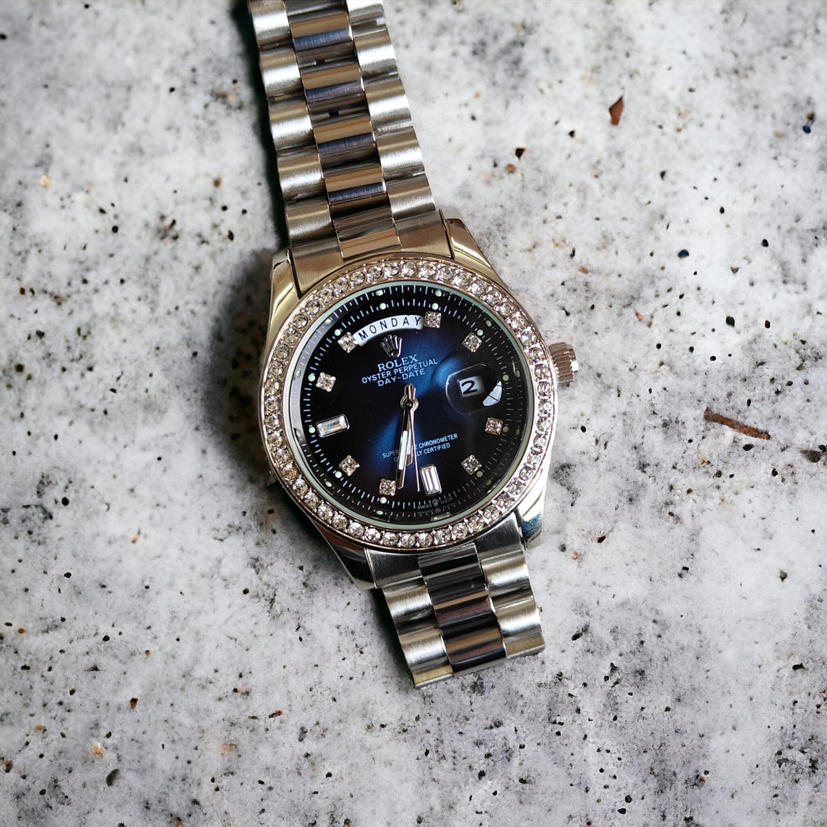 Rol.ex Oyster perpetual Day Date Diamond 40 Battery