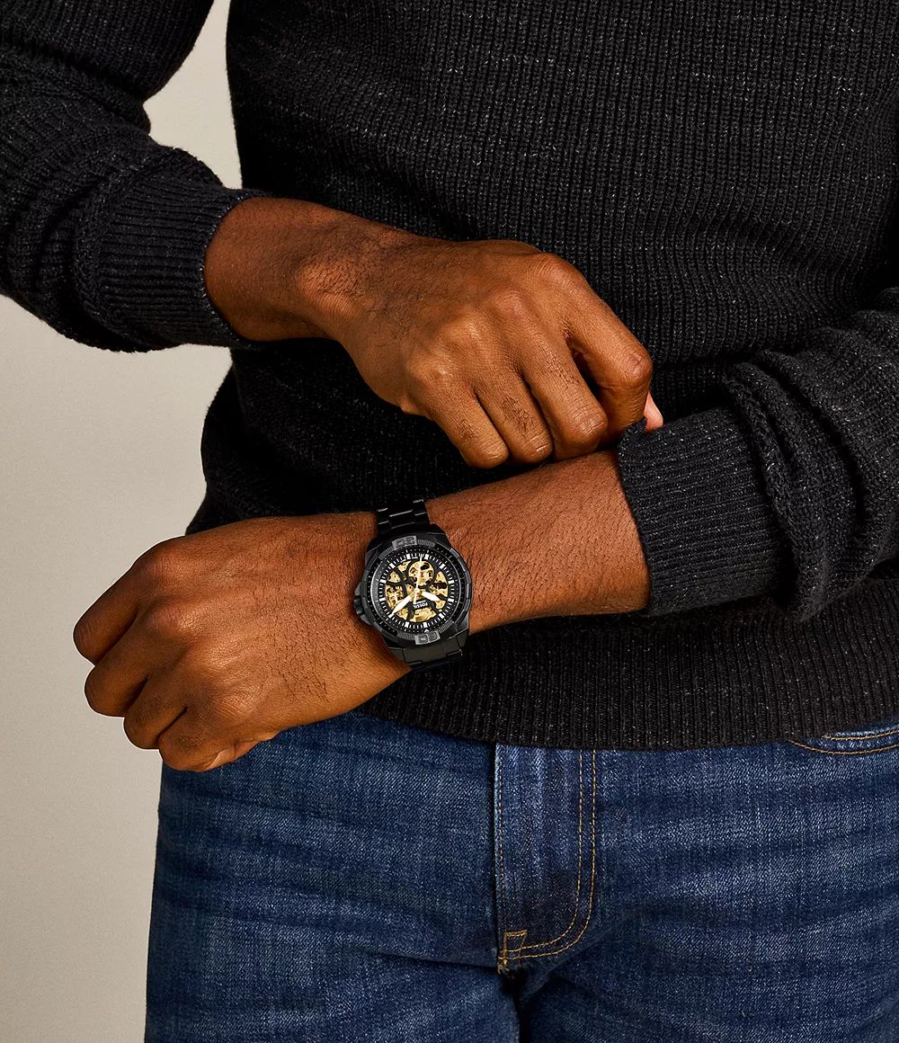 Fos.sil Bronson Automatic Black gold