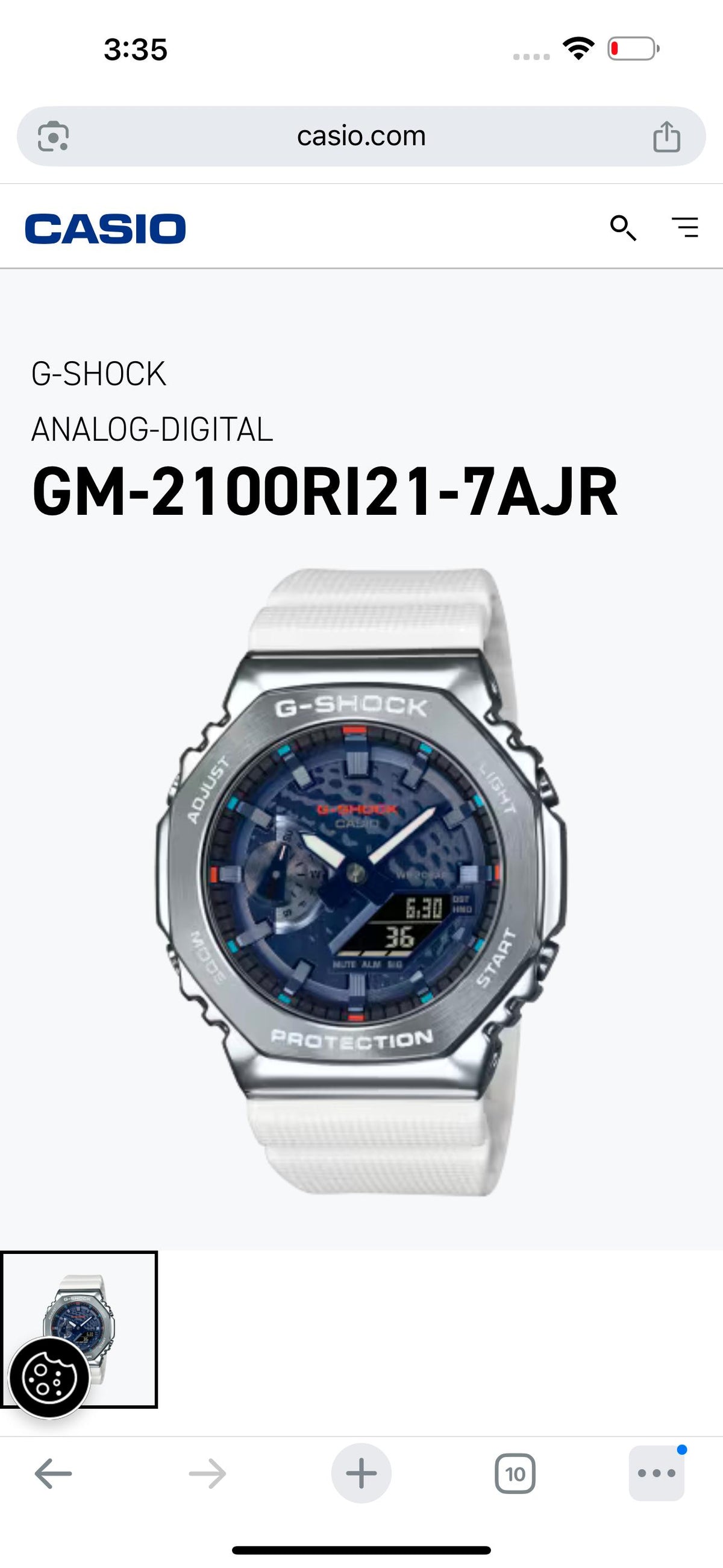 NEW G SHOCK GM 2100 WHITE & BLUE