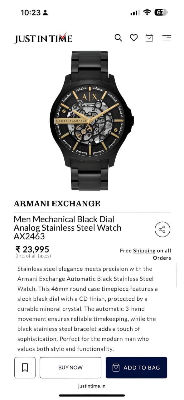 Ar.mani Exchange Ax2418