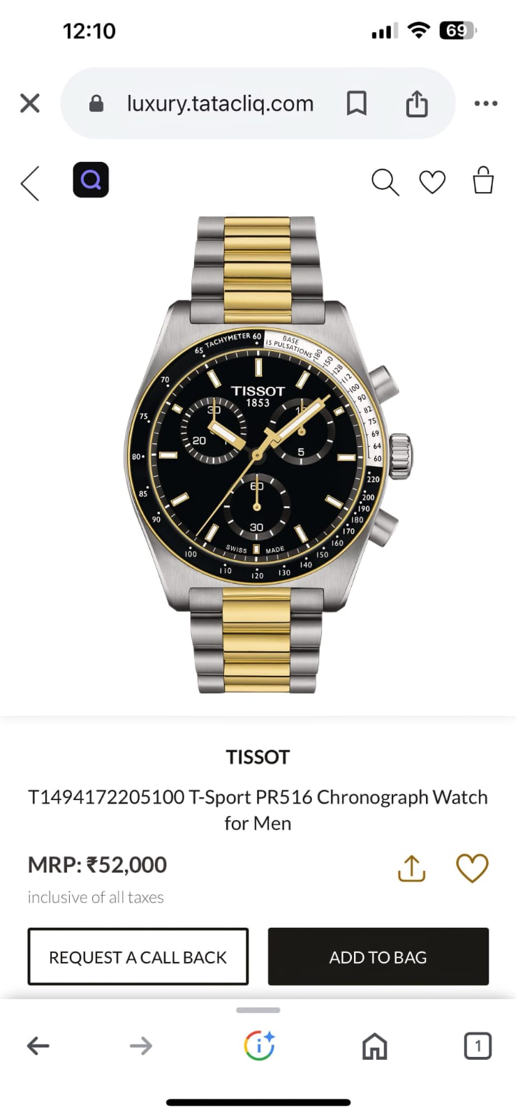 Tis.sot Pr516 Chronograph