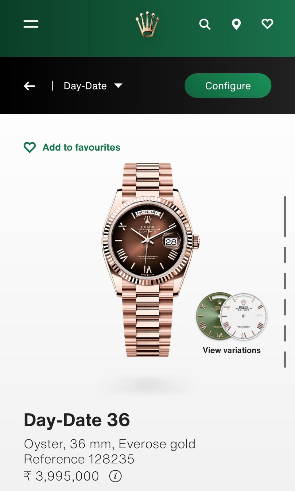 Rol.ex Oyster Perpetual Day Date 40 Battery Quartz Movment