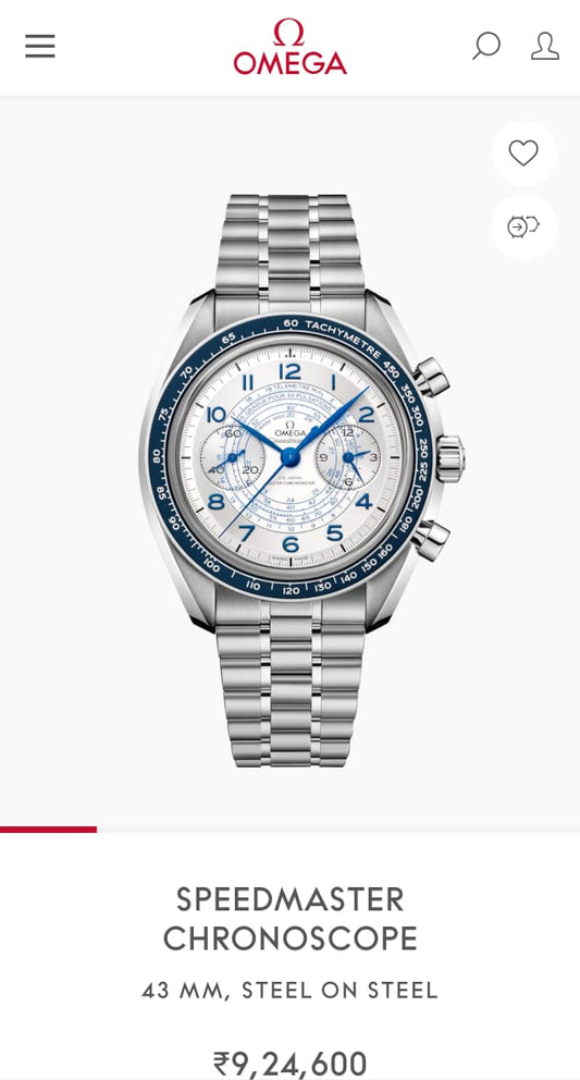 Om.ega speedmaster Chronoscope 2 Country