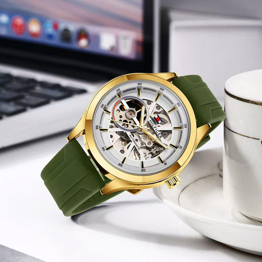 Tom.my_Hilfiger Automatic Skeleton Silicon