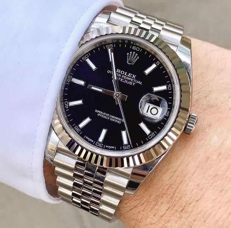 ROL.EX DATE-JUST 41mm BLACK DIAL