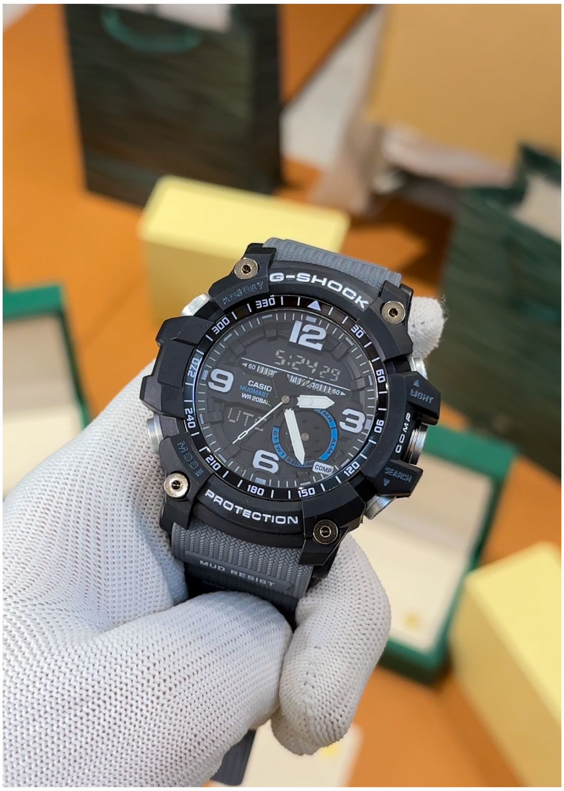 NewCasio G Shock Gg1000 Mud Master Grey Strap