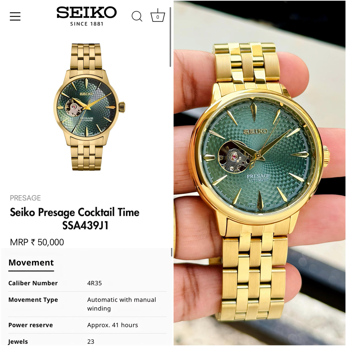 Sei.ko Presage Automatic