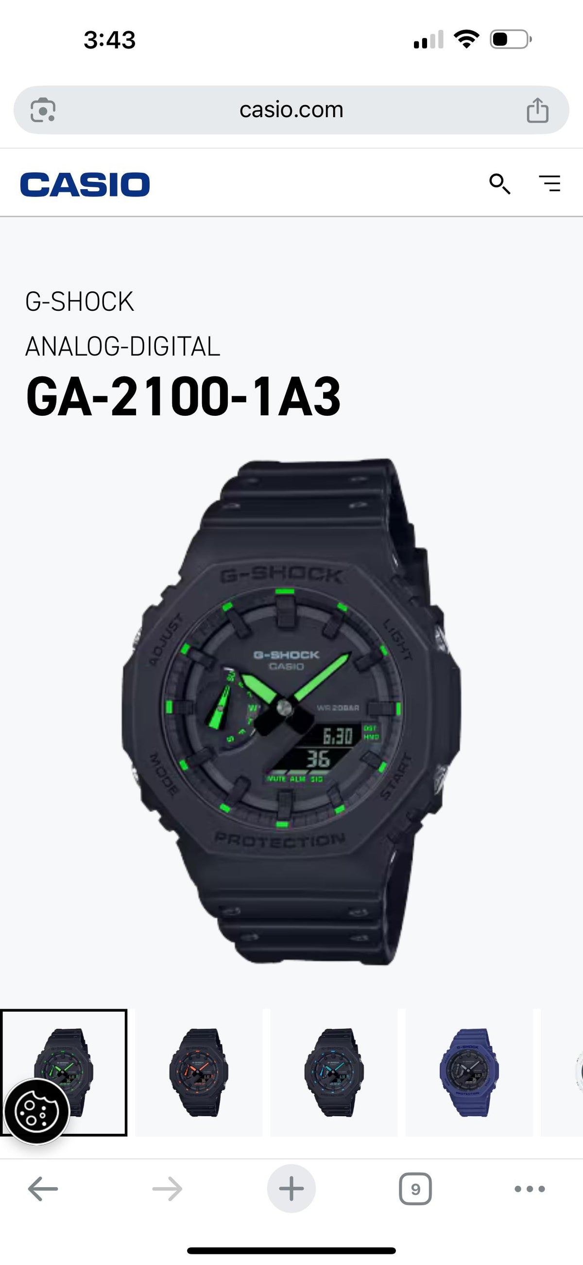NEW G Shock GA-2100 NEON ACCENT