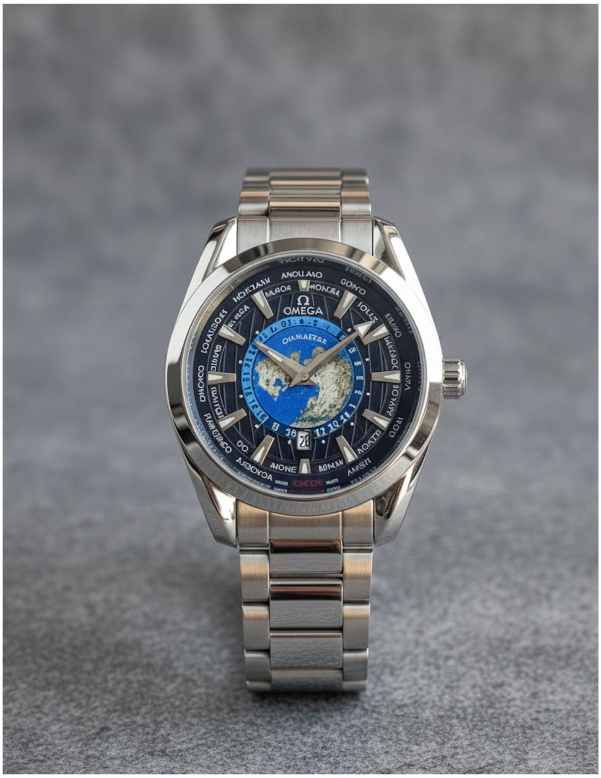 Om.ega Seamaster World Map