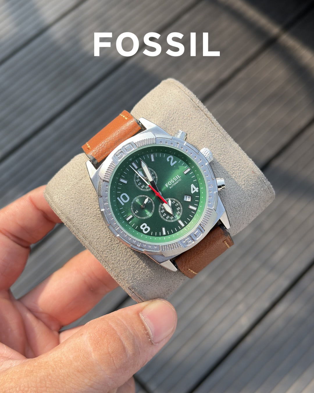 Fos.sil Bronson Chronograph Luggage Leather