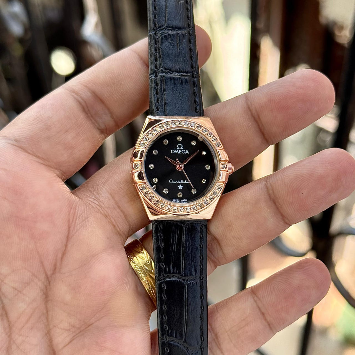 Omeg_a constellation Leather belt