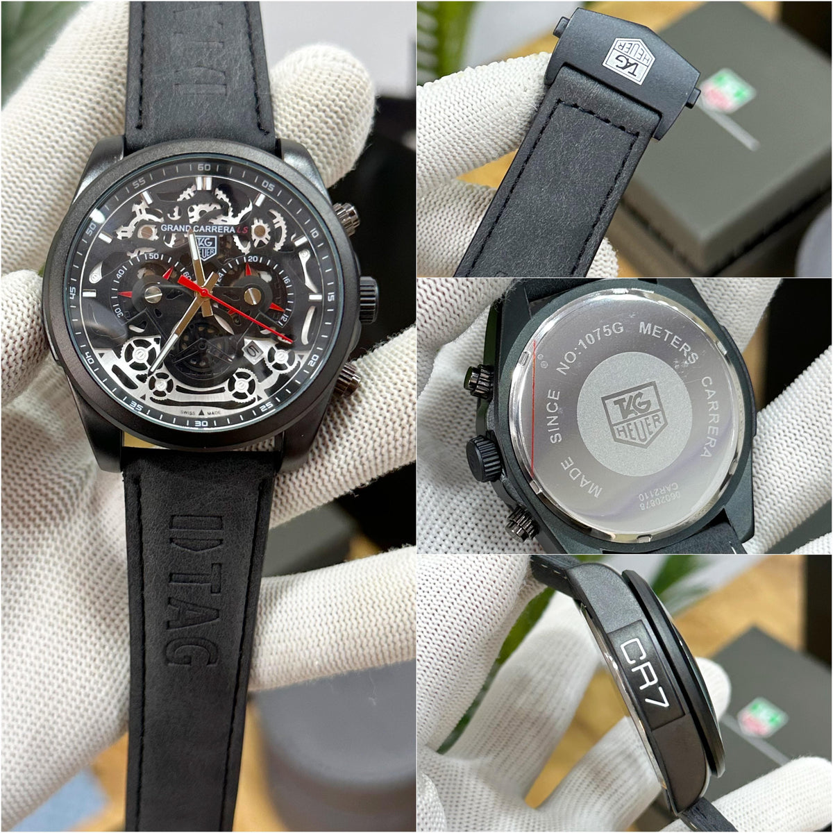 NEW TAG HEUER CARRERA CR7 DIAGANO ALL BLACK