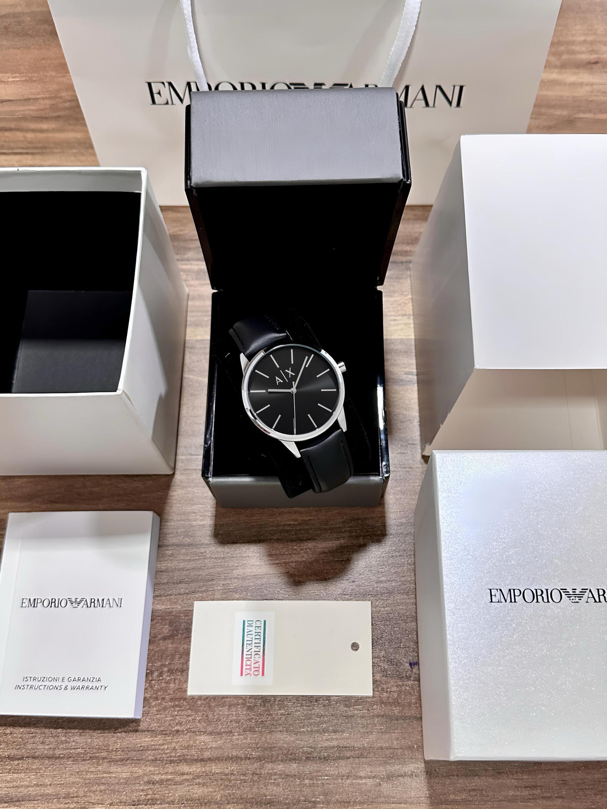 AR.MANI EXCHANGE MEN BLACK AX2703