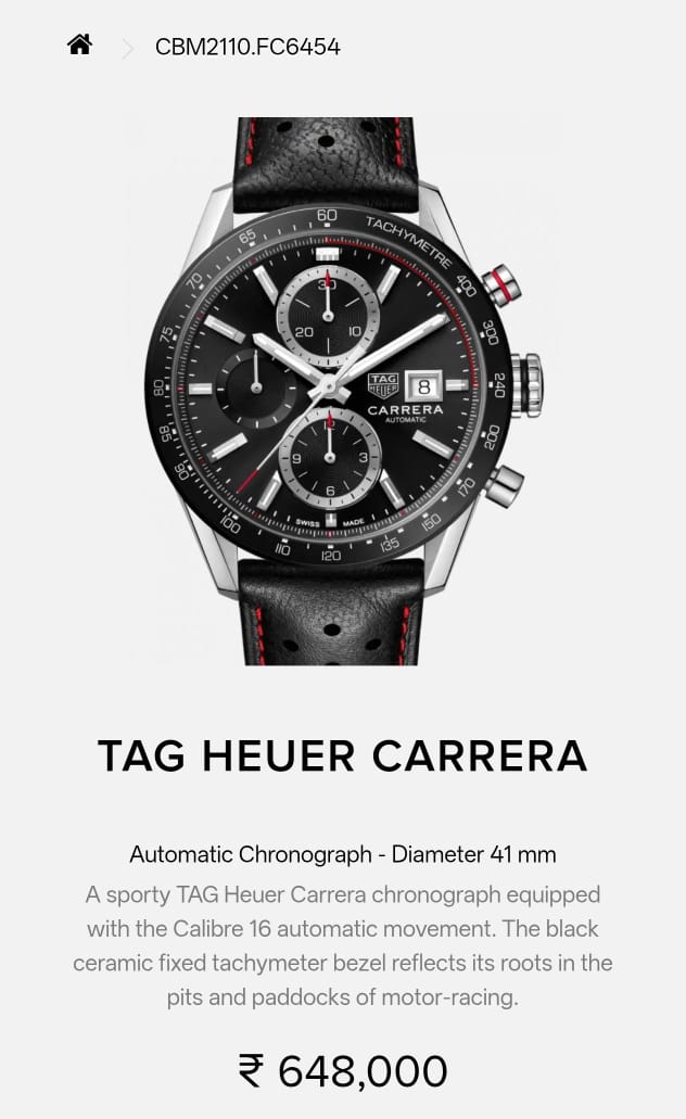 NewTag Heuer Carrera
caliber 17 Japan
