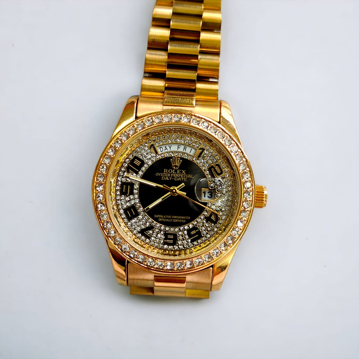 Rol.ex Oyster perpetual Day Date Diamond 40 Battery