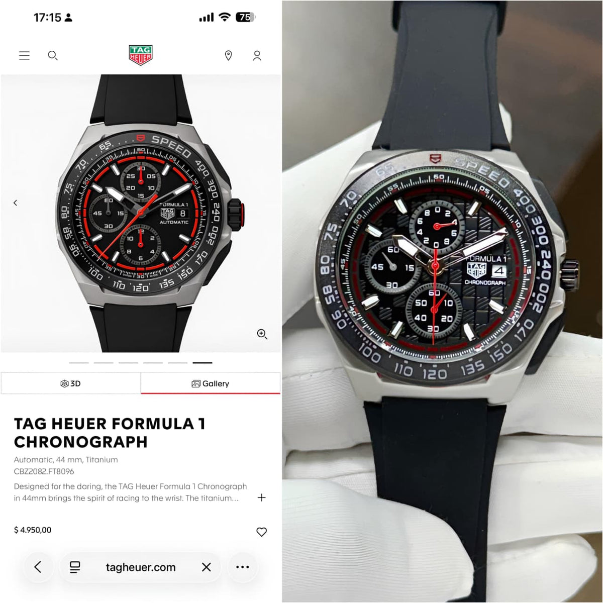 NewTAG Heuer Formula 1 Chronograph