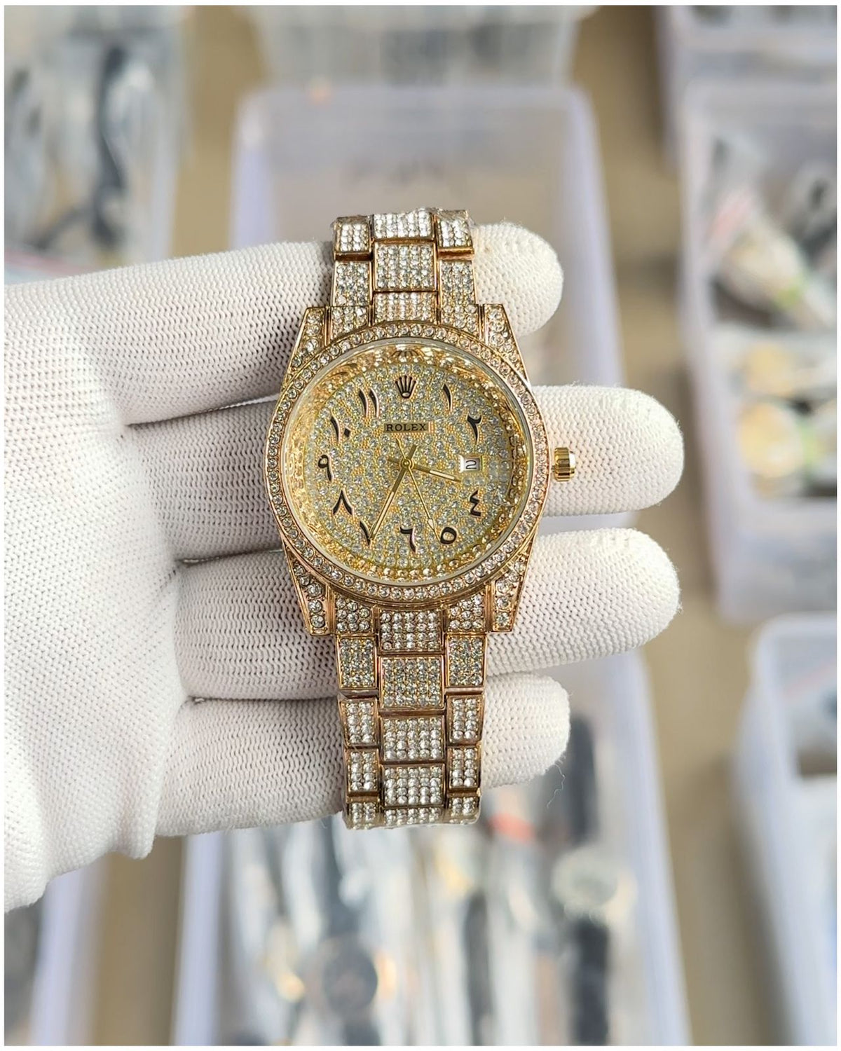 Rol.ex Oyster perpetual Arabic Diamond