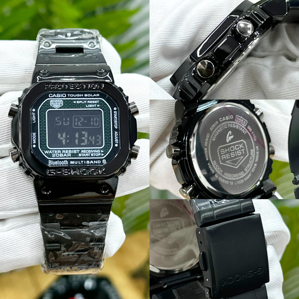 NEW G SHOCK GMWB5000 ALL BLACK WITH ALL FEATURES