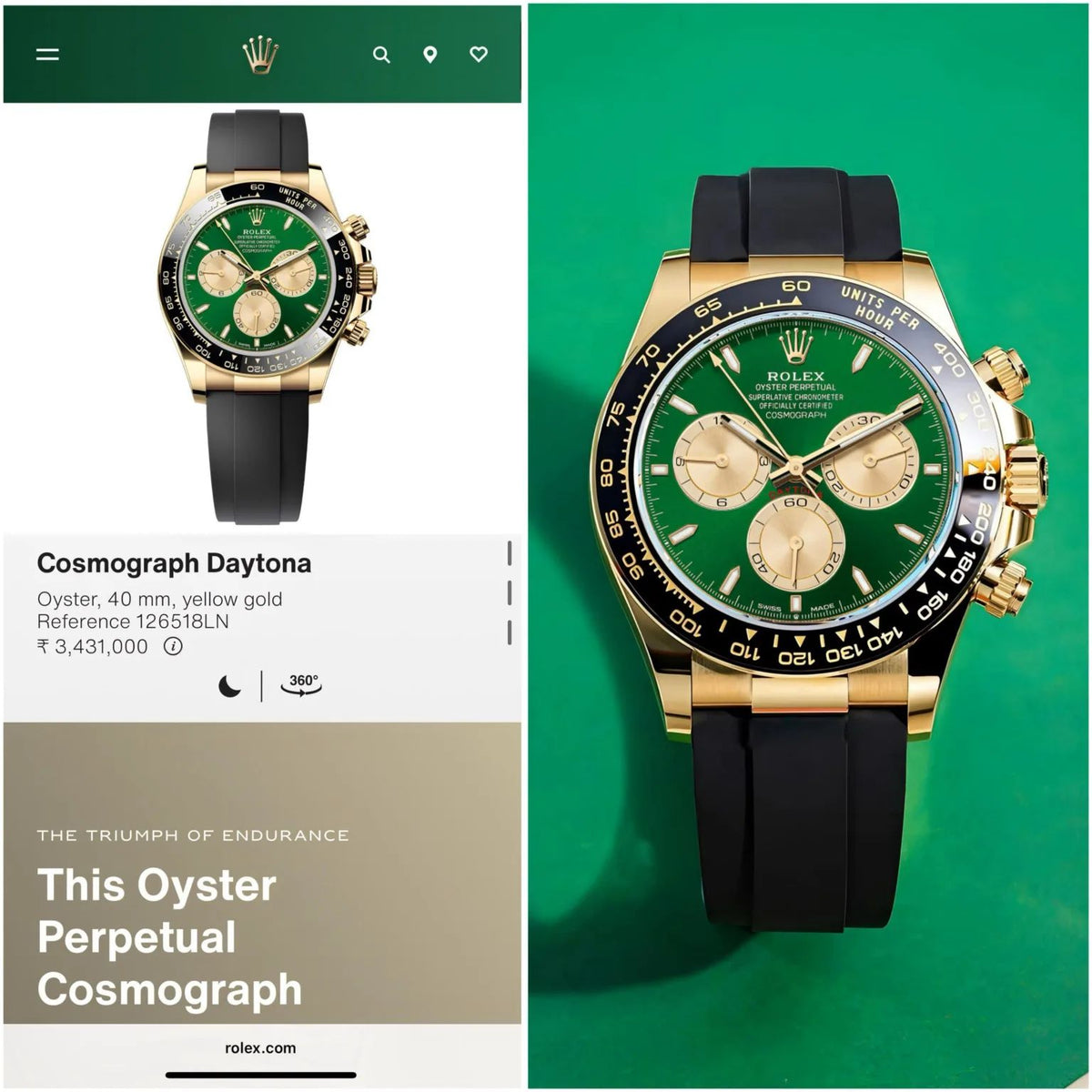 Rol.ex Oyster perpetual Daytona Chosmograph