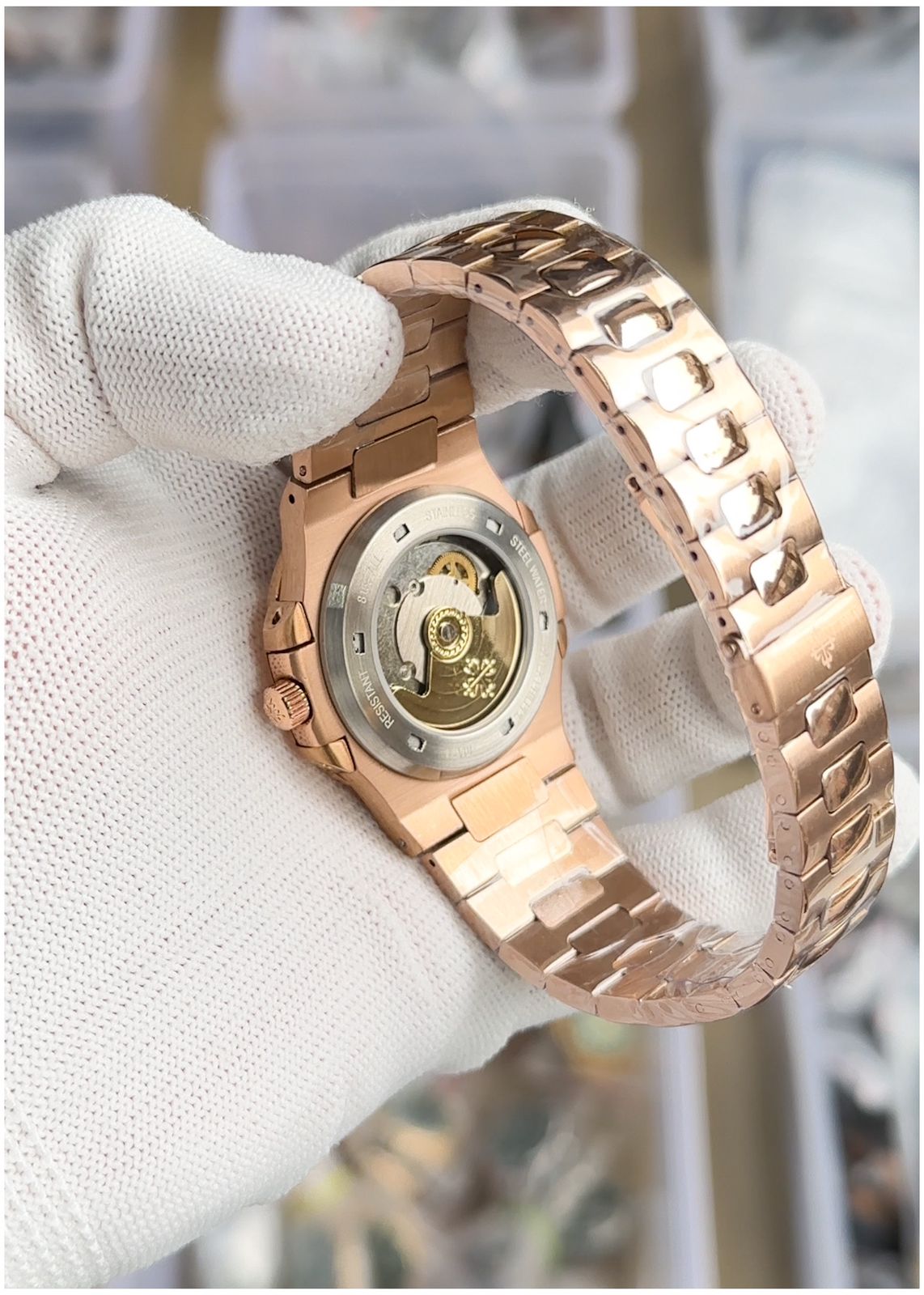 Pa.tek philippe nautilus automatic copper black
