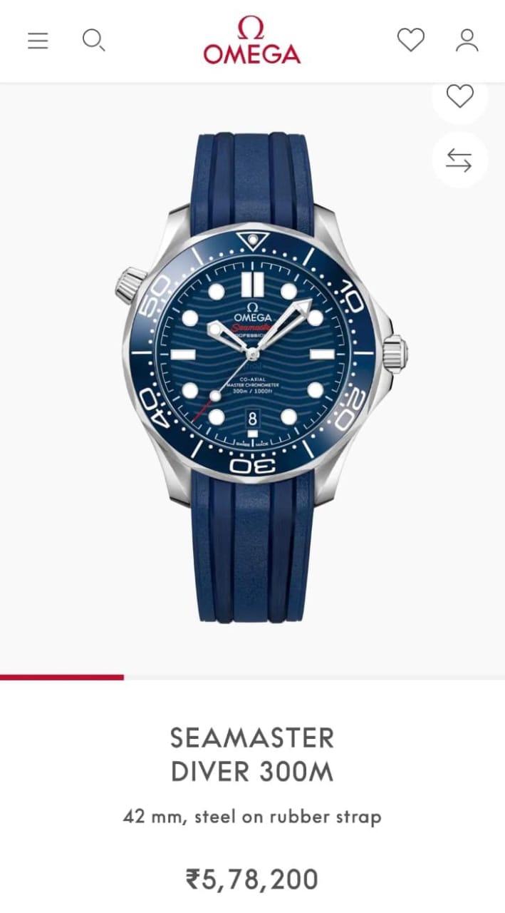 Om.ega seamaster Diver 300M