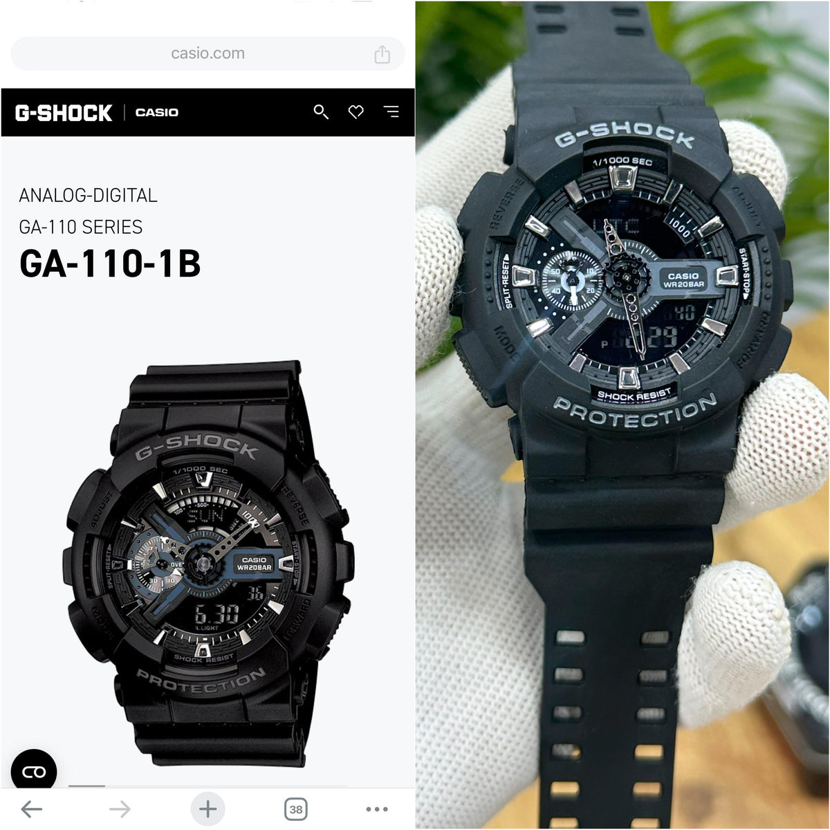 NEW G SHOCK GA-110 ALL BLACK