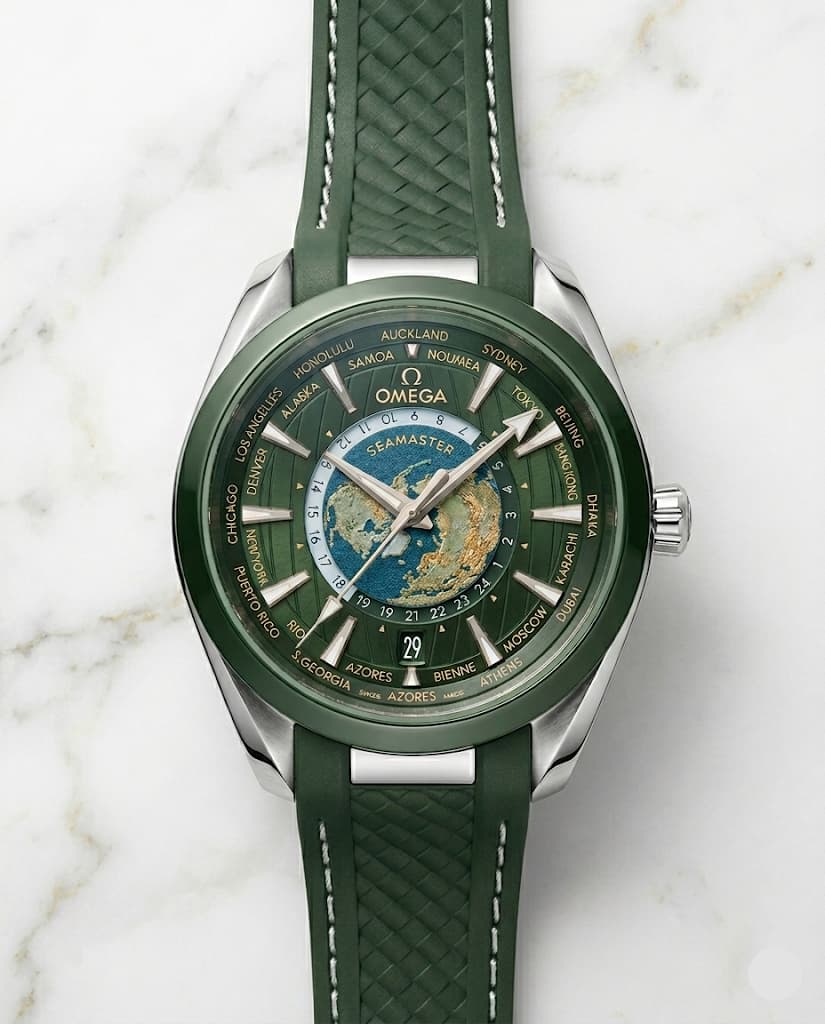 Om.ega Seamaster Aqua Terra 150M World Map
