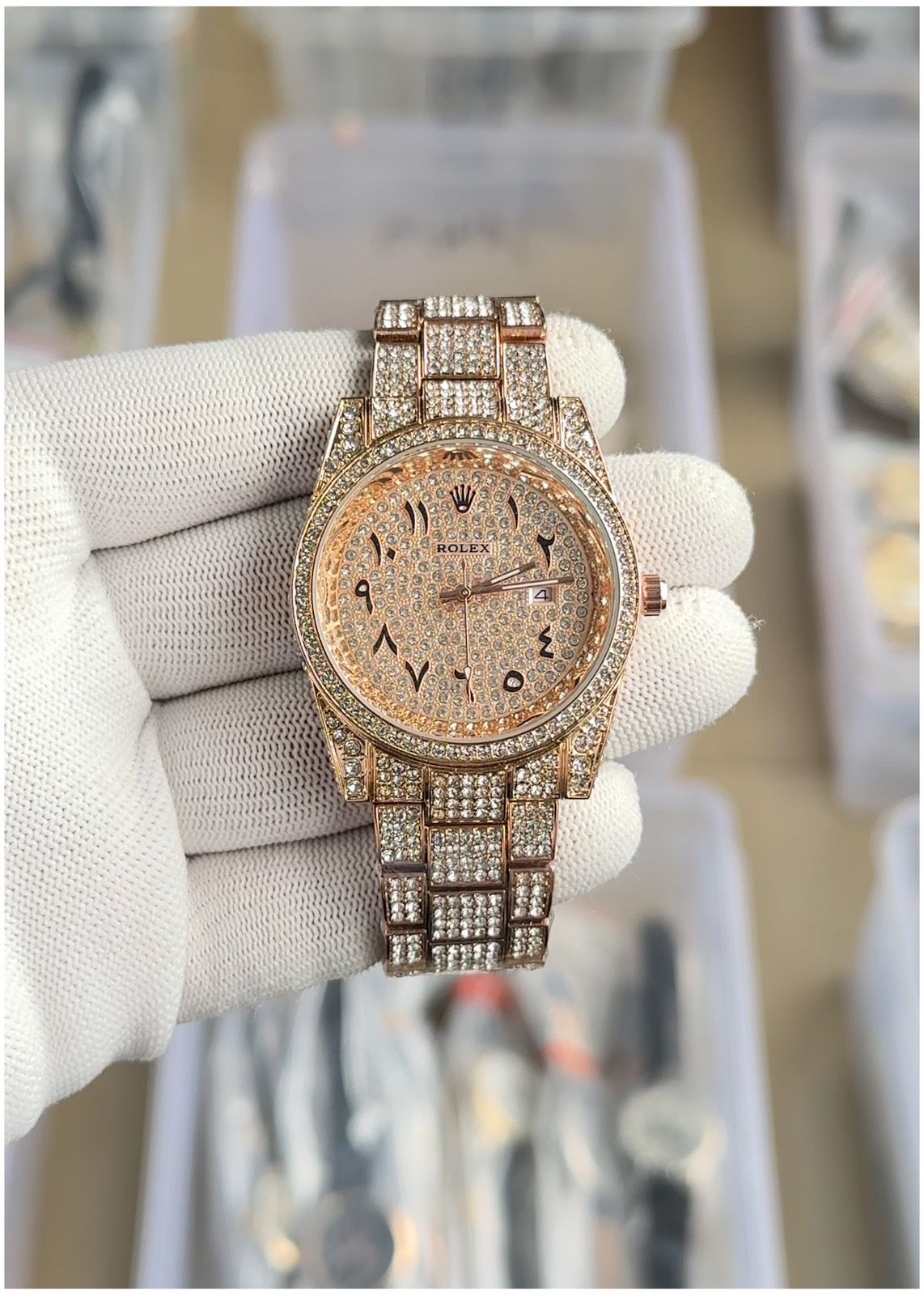 Rol.ex Oyster perpetual Arabic Diamond