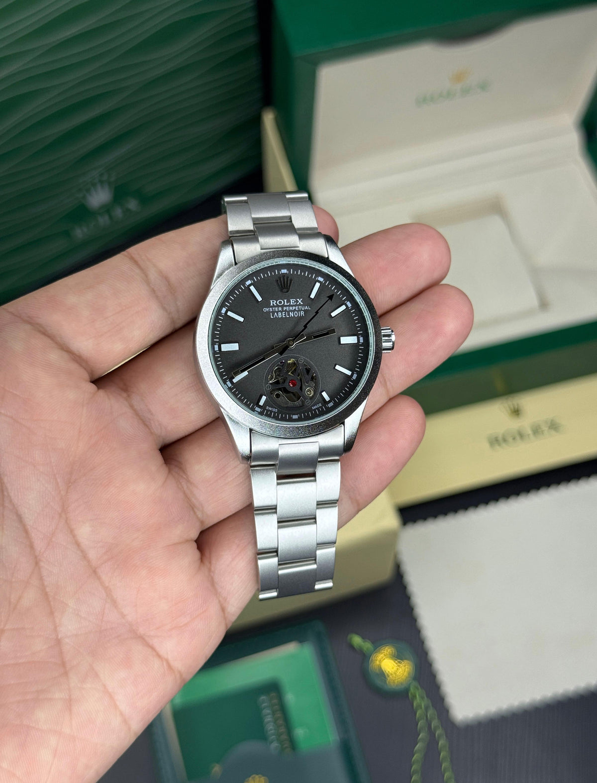 Rol.ex Oyster perpetual Label Noir Automatic