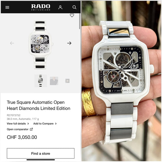 Ra.do true square automaticceramic limited edition