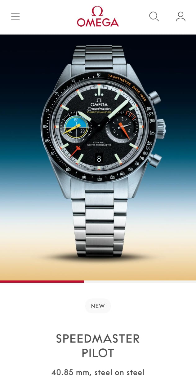 Om.ega Speedmaster Pilot Two Countries