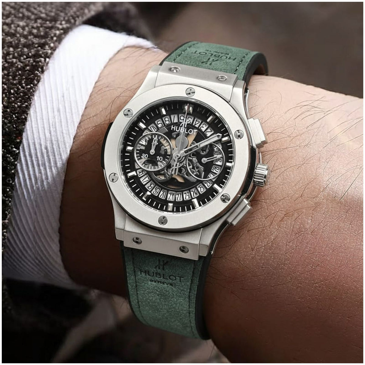 Hub.lot Big Bang Calendar Leather Belt