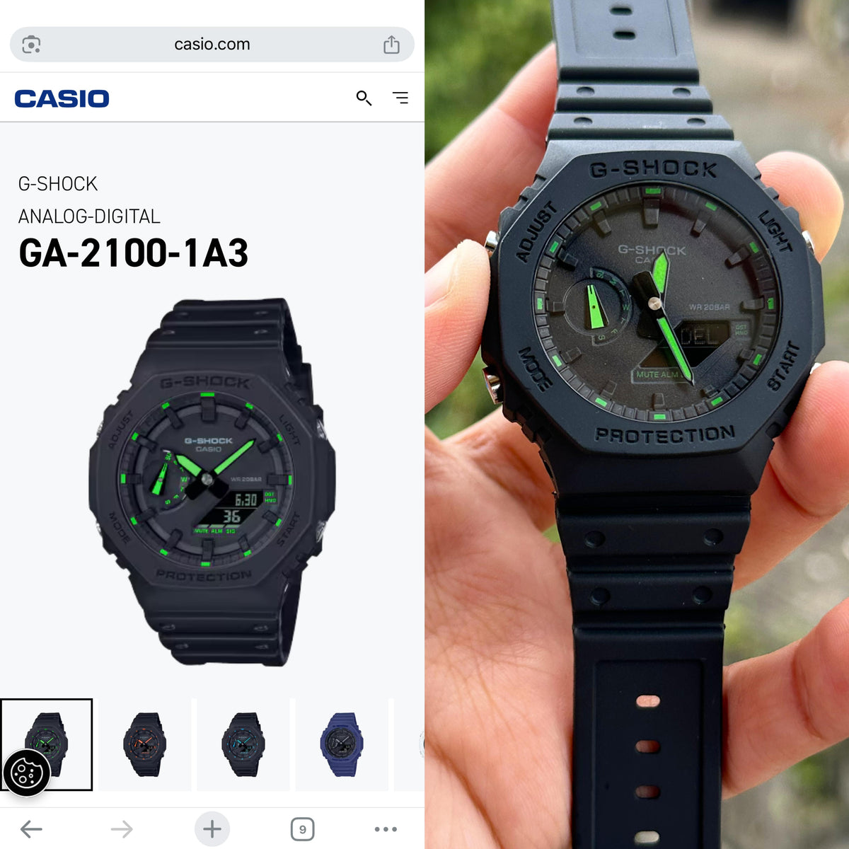 NEW G Shock GA-2100 NEON ACCENT