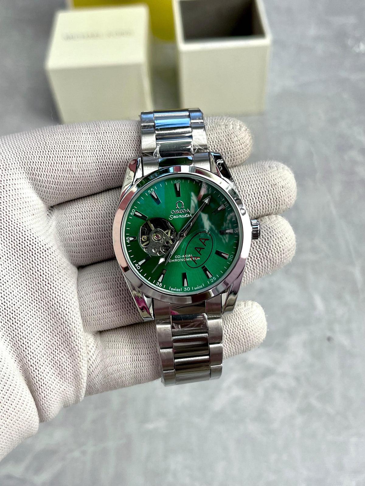 Om.ega Seamaster Open Heart