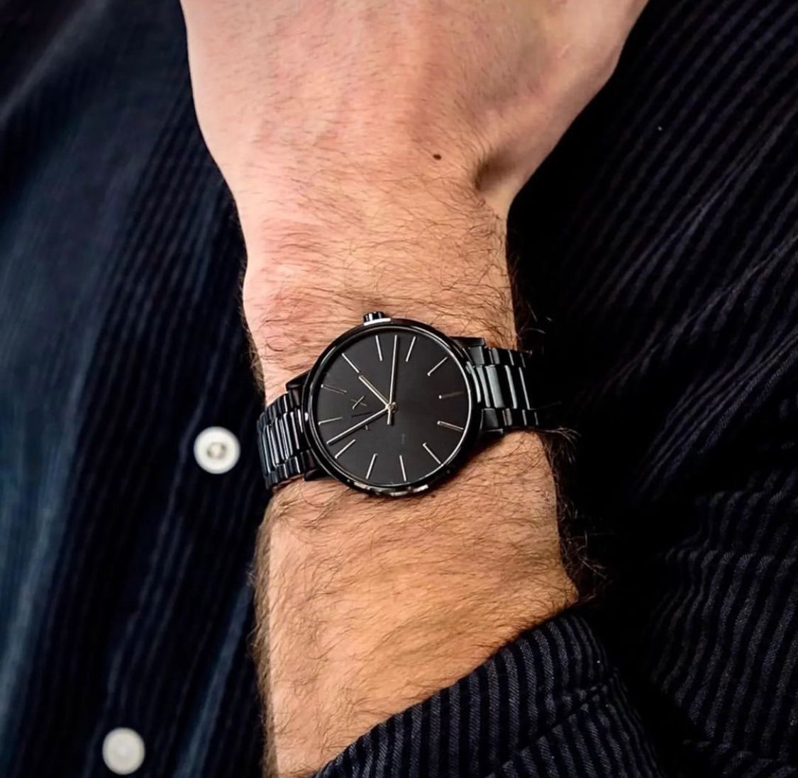 AR.MANI EXCHANGE AlX MEN'S ALL BLACK