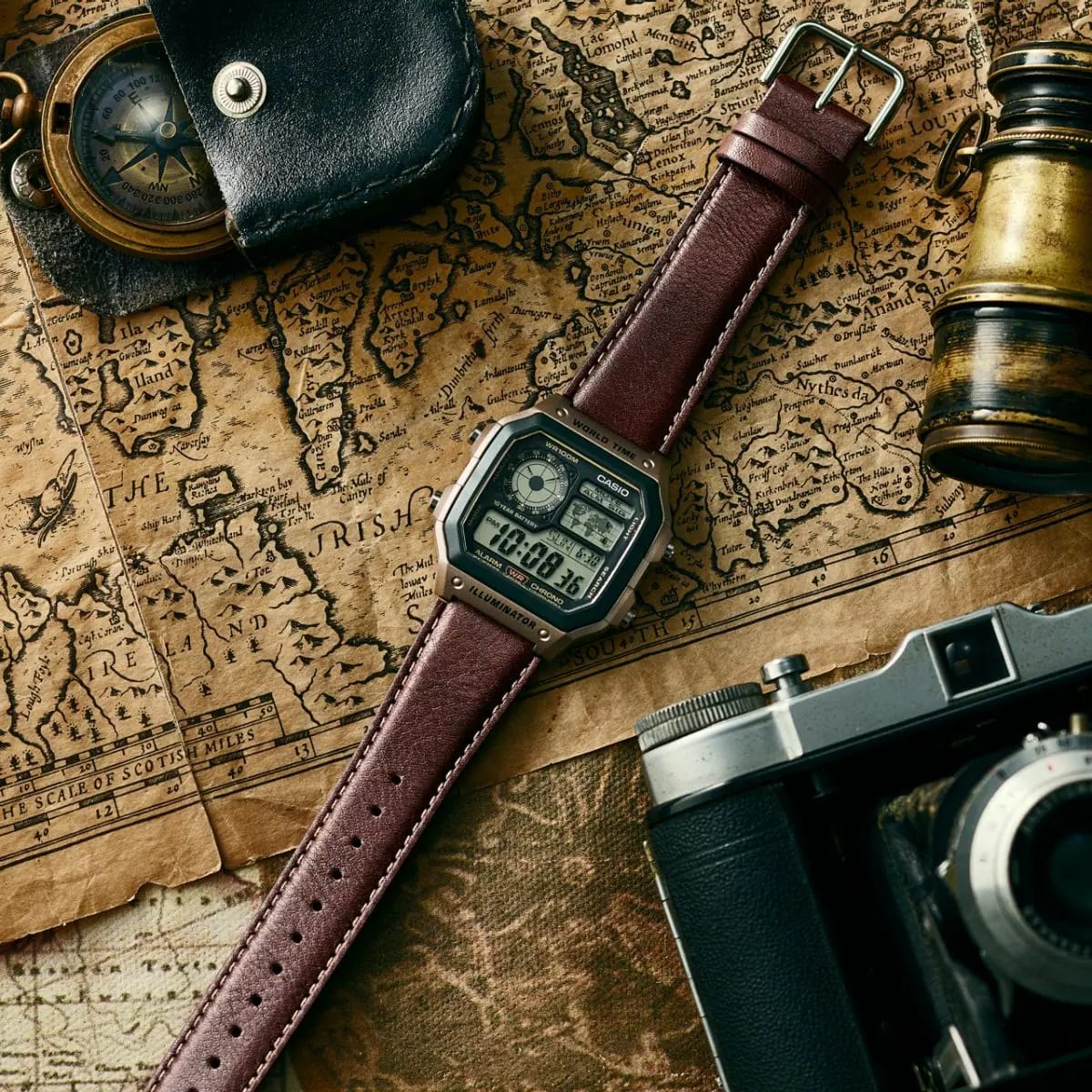 Ca.sio AE-1200 Illuminator Brown