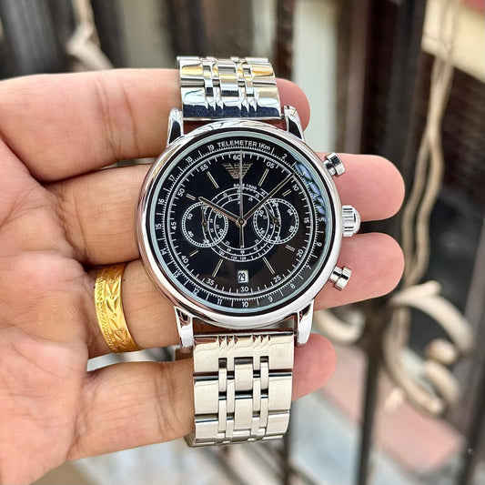 Ar.mani Exchange Hampton Silver-Black