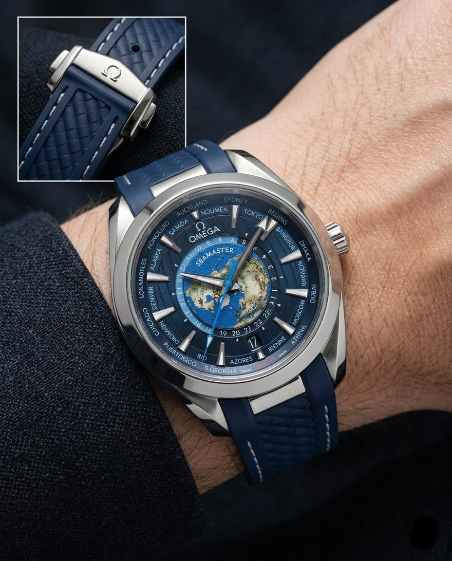 Om.ega Seamaster Aqua Terra 150M - Quartz World Map