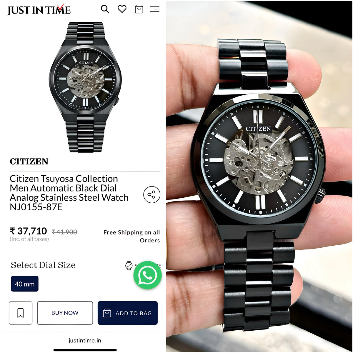 Citi.zen Tsuyosa Open Heart Premium Automatic