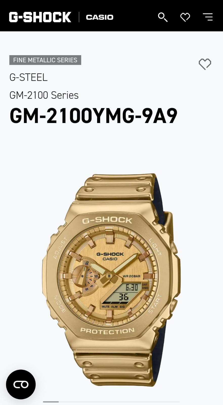 New Casio g shock gm2100