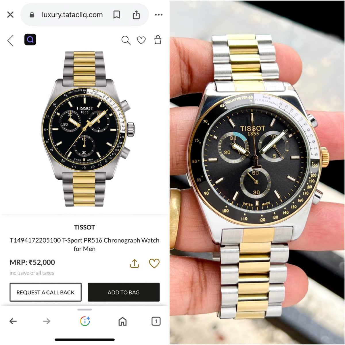 Tis.sot Pr516 Chronograph